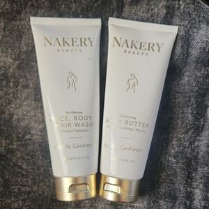 Nakery Beauty Vanilla Cashmere White Body Wash & Body Butter Duo